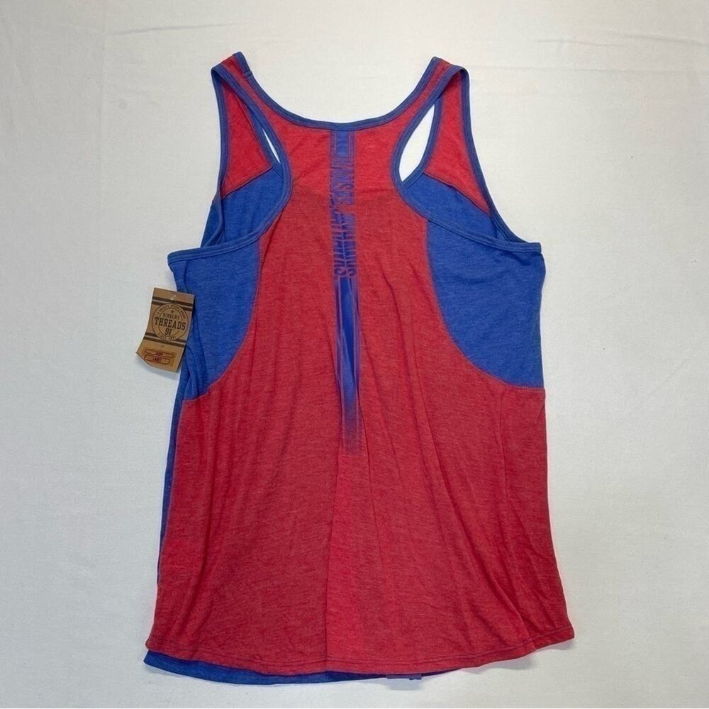 KU Jayhawks Tank Top Size XL Royal blue red racerback Kansas University sporty - Picture 3 of 8